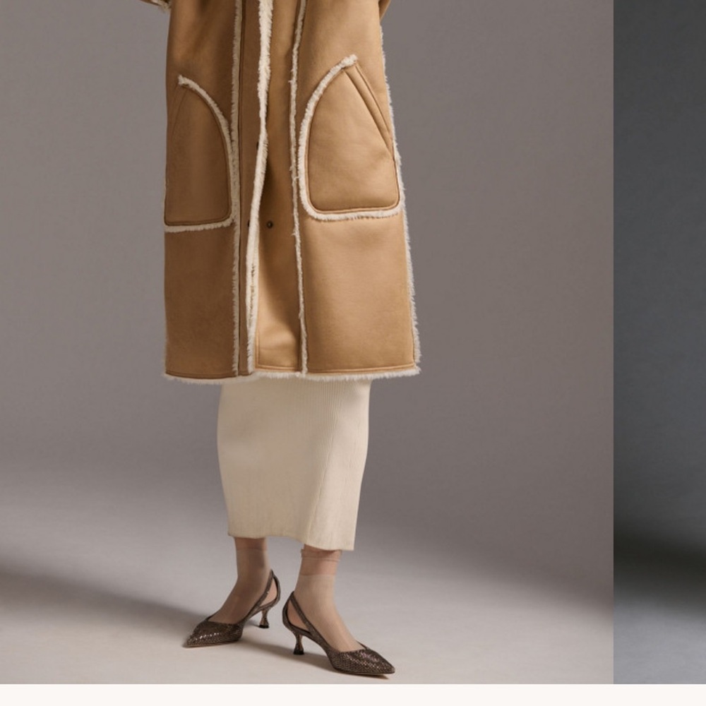 Pilcro Tan Sherpa Coat - Picture 5 of 14